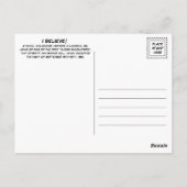 Carte Postale Enlèvement d'Aliens (Dos)