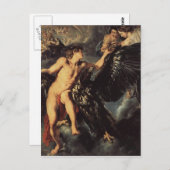 Carte Postale Enlèvement de Ganymed - Rubens (Devant / Derrière)