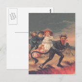 Carte Postale Enlèvement de Krampus des enfants (Devant / Derrière)
