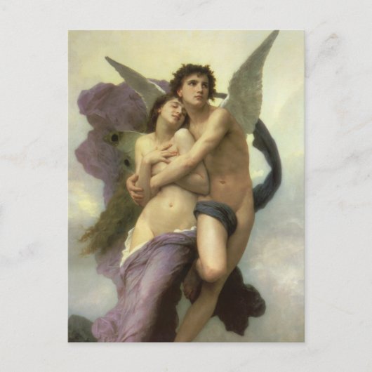 Carte Postale Enlèvement de Psyché par Bouguereau (Devant)