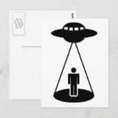 Carte Postale Enlèvement UFO (Devant / Derrière)