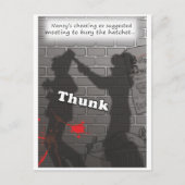 Carte Postale 'Enlevez la hache' (Devant)