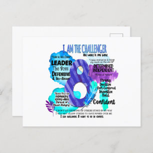 Carte Postale Enneagram Type 8 - Je Suis Le Challenger