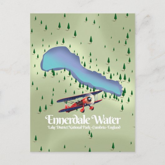 Carte Postale Ennerdale Water, Lake district poster Voyage (Devant)