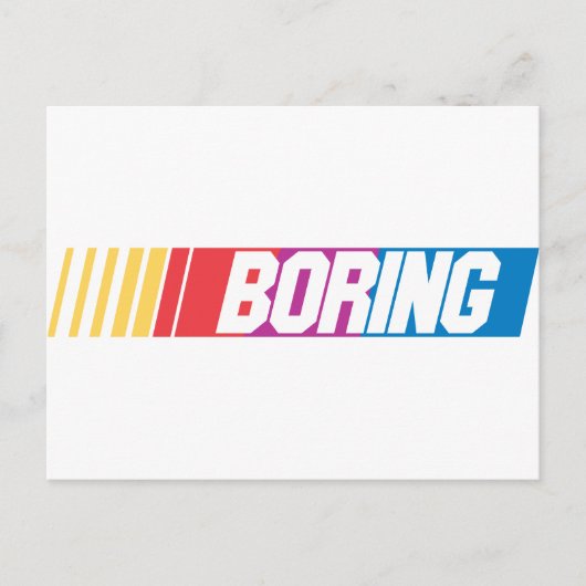 Carte Postale ennuyeux (Devant)