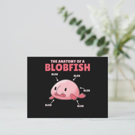 Carte Postale Énoncé De La Blobfish Anatomie De La Blobfish (Debout devant)