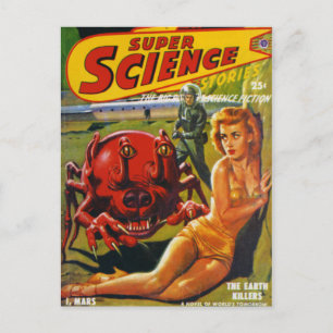 Carte Postale Énorme insecte de chien rouge