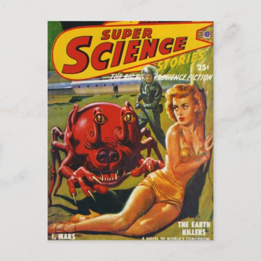 Carte Postale Énorme insecte de chien rouge (Devant)