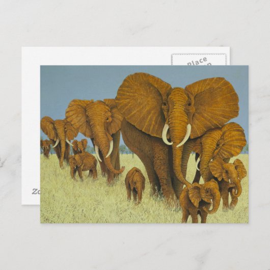 Carte Postale Énorme mais attentionnée (Devant / Derrière)