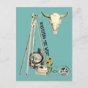 CARTE POSTALE ENQUÊTE SUR LES TERRES DE L'OUEST SURVEILLANT ANCI