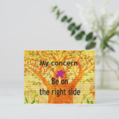 Carte Postale Enraciné dans la droiture Baobab perspective Vinta (Debout devant)