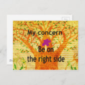 Carte Postale Enraciné dans la droiture Baobab perspective Vinta (Devant / Derrière)