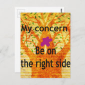 Carte Postale Enraciné dans la droiture Baobab perspective Vinta (Devant / Derrière)