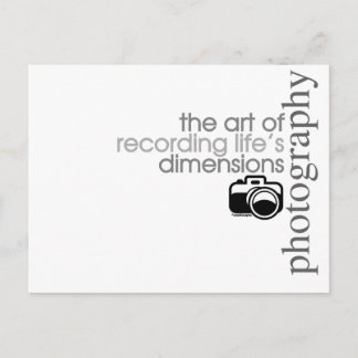Carte Postale Enregistrement des dimensions de la vie