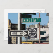 Carte Postale Enregistrements de rue Bleecker (Devant / Derrière)