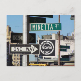 Carte Postale Enregistrements de rue Bleecker