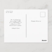 Carte Postale Enregistrer enfin la date (Dos)