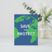 Carte Postale Enregistrer et protéger (Debout devant)