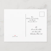 Carte Postale Enregistrer La Date (Dos)