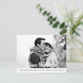 Carte Postale Enregistrer La Date (Debout devant)