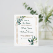 Carte Postale enregistrer la date (Debout devant)