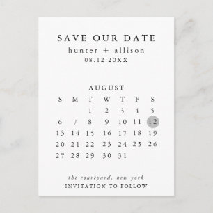 Carte postale Enregistrer la date