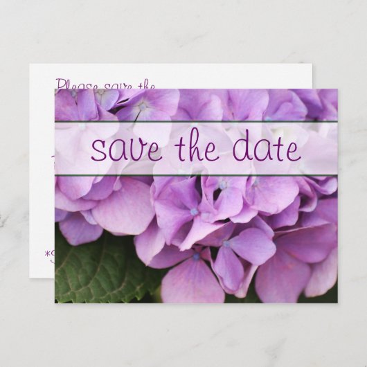 Carte postale ~ enregistrer la date (Devant / Derrière)