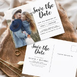 Carte Postale Enregistrer la date Boho minimaliste photo moderne<br><div class="desc">Capturez l'essence de votre histoire d'amour avec notre carte postale minimaliste Save the Date Boho Photo Modern. Cette carte postale allie minimalisme contemporain et charme bohème, ce qui en fait le choix idéal pour annoncer votre prochain mariage. Avec votre photo de fiançailles, cette carte postale devient un souvenir tangible que...</div>