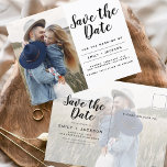 Carte Postale Enregistrer la date Boho minimaliste photo moderne<br><div class="desc">Capturez l'essence de votre histoire d'amour avec notre carte postale minimaliste Save the Date Boho Photo Modern. Cette carte postale allie minimalisme contemporain et charme bohème, ce qui en fait le choix idéal pour annoncer votre prochain mariage. Avec votre photo de fiançailles, cette carte postale devient un souvenir tangible que...</div>