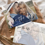 Carte Postale Enregistrer la date Boho minimaliste photo moderne<br><div class="desc">Capturez l'essence de votre histoire d'amour avec notre carte postale minimaliste Save the Date Boho Photo Modern. Cette carte postale allie minimalisme contemporain et charme bohème, ce qui en fait le choix idéal pour annoncer votre prochain mariage. Avec votre photo de fiançailles, cette carte postale devient un souvenir tangible que...</div>