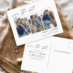 Carte Postale Enregistrer la date Boho minimaliste photo moderne<br><div class="desc">Capturez l'essence de votre histoire d'amour avec notre carte postale minimaliste Save the Date Boho Photo Modern. Cette carte postale allie minimalisme contemporain et charme bohème, ce qui en fait le choix idéal pour annoncer votre prochain mariage. Avec votre photo de fiançailles, cette carte postale devient un souvenir tangible que...</div>