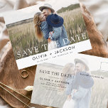 Carte Postale Enregistrer la date Boho minimaliste photo moderne<br><div class="desc">Capturez l'essence de votre histoire d'amour avec notre carte postale minimaliste Save the Date Boho Photo Modern. Cette carte postale allie minimalisme contemporain et charme bohème, ce qui en fait le choix idéal pour annoncer votre prochain mariage. Avec votre photo de fiançailles, cette carte postale devient un souvenir tangible que...</div>