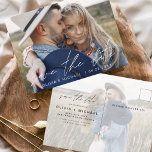 Carte Postale Enregistrer la date Boho minimaliste photo moderne<br><div class="desc">Capturez l'essence de votre histoire d'amour avec notre carte postale minimaliste Save the Date Boho Photo Modern. Cette carte postale allie minimalisme contemporain et charme bohème, ce qui en fait le choix idéal pour annoncer votre prochain mariage. Avec votre photo de fiançailles, cette carte postale devient un souvenir tangible que...</div>