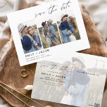 Carte Postale Enregistrer la date Boho minimaliste photo moderne<br><div class="desc">Capturez l'essence de votre histoire d'amour avec notre carte postale minimaliste Save the Date Boho Photo Modern. Cette carte postale allie minimalisme contemporain et charme bohème, ce qui en fait le choix idéal pour annoncer votre prochain mariage. Avec votre photo de fiançailles, cette carte postale devient un souvenir tangible que...</div>
