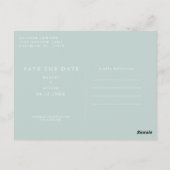 Carte postale | Enregistrer La Date | Calendrier (Dos)