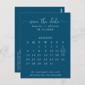 Carte postale | Enregistrer La Date | Calendrier (Devant / Derrière)