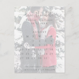 Carte postale   Enregistrer La Date   Calendrier