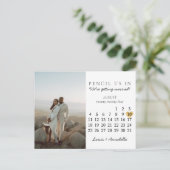 Carte Postale Enregistrer la date Calendrier Coeur août 2024 Moi (Debout devant)
