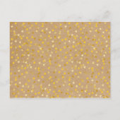 Carte Postale Enregistrer la date Calendrier Gold Heart (Dos)