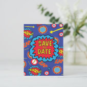 Carte Postale Enregistrer la date Comic Heroes (Debout devant)