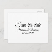 Carte Postale Enregistrer la date, customiser le Faire-part Mari (Devant / Derrière)