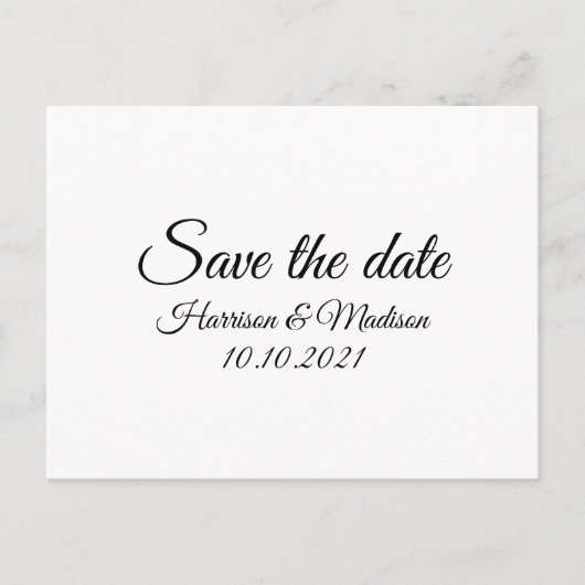 Carte Postale Enregistrer la date, customiser le Faire-part Mari (Devant)