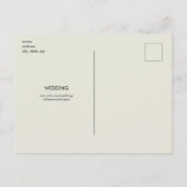 Carte postale Enregistrer la date de l'invitation (Dos)