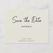 Carte postale Enregistrer la date de l'invitation (Devant)