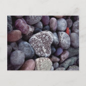 Carte Postale Enregistrer la date Elegant Chic Cute Pebble Heart (Dos)