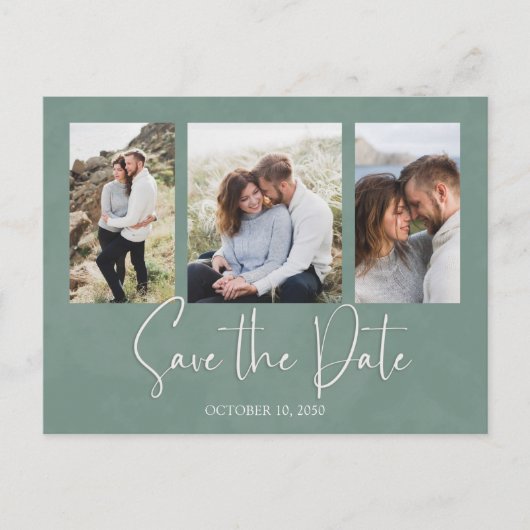 Carte Postale Enregistrer la date Eucalyptus Mariage Foliage de  (Devant)