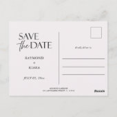 Carte Postale Enregistrer La Date Faire-part de mariage Dusky Pi (Dos)