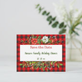 Carte Postale Enregistrer la date Famille Repas de Noël Invitati (Debout devant)