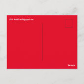 Carte Postale Enregistrer la date Famille Repas de Noël Invitati (Dos)