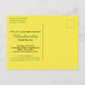 Carte Postale Enregistrer La Date Famille Réunion Rustique Rural (Dos)